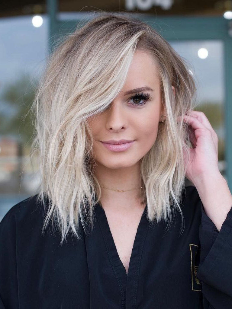 Ombre Short Blonde Human Lace Front Wigs 360 Wigs for Women Caucasian 100% Human Hair