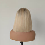 Ombre Blonde Short Bob wigs Human Hair lace Front Wigs 360 Short Bob Blonde Human wigs