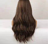 Ombre Highlight Brown Highlight Long Length Human Hair Wigs