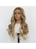 Blonde  Human Lace Front Wigs Long Hair Pre Plucked Lace Front Wigs