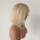 Ombre Blonde Short Bob wigs Human Hair lace Front Wigs 360 Short Bob Blonde Human wigs