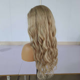 Blonde Highlights Human Lace Front Wigs Preplucked Natural Hairline Wigs