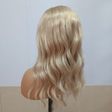 Long Blonde Wavy Human Wigs Lace Front Wigs Real 360 lace Wigs