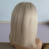 Ombre Blonde Short Bob Human Wigs Lace Front Wigs