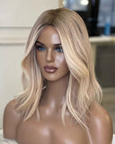 Ash Honey Blonde Lace Frontal Wig Natural Wave Glueless Real Wig