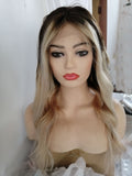 Long Brown mixed Human Lace Front Wigs Preplucked 180% Density Wigs