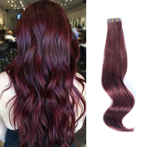 Tape In Hair Extension #99j Dark Wine