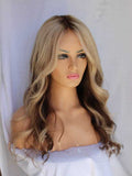 Ombre Highlight Blonde Human Wigs Lace Front Wigs 360 Lace Wigs Preplucked Hairline with Baby Hair
