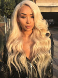Long Blonde Body Wave Human lace Front Wigs For Women Pre Plucked Wigs with Baby Hair