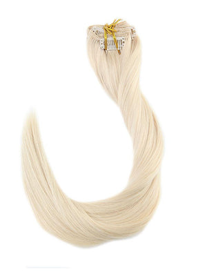 Lightest Blonde Clip in Hair Extensions (#60)