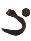 Dark Brown Clip in Hair Extensions (#2)