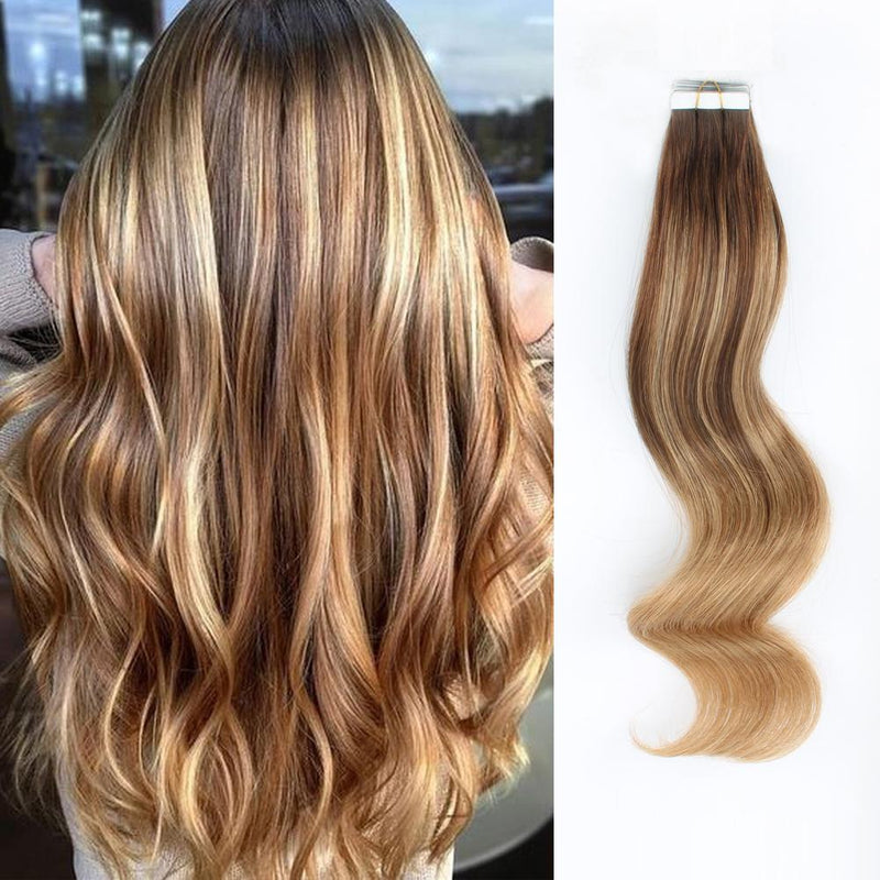 Tape In Hair Extension B#4/#27
