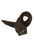 Dark Brown Clip in Hair Extensions (#2)