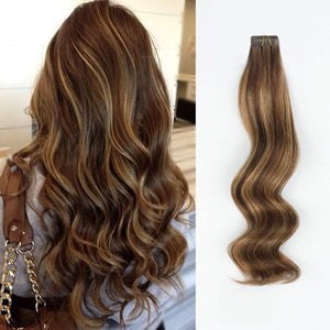 Tape In Hair Extension Rooted Highlights Rp4-4/27
