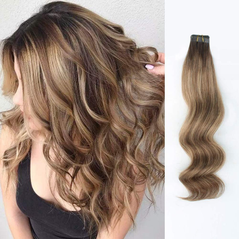 Tape In Hair Extension Rooted Highlights Rp3-6/12