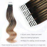 Tape In Hair Extension B#2/#18