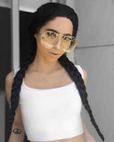 Black Synthetic Braided Lace Front Wig