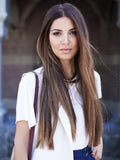 Ombre Brown Human Hair Lace Front Wig