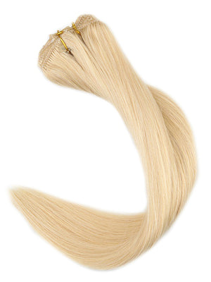 Platinum Blonde #613 Clip In Hair Extensions
