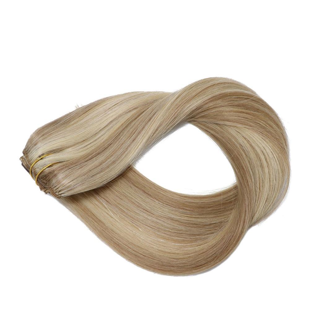 Blonde Highlights Clip in Hair Extensions#18/#613