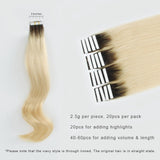 Tape In Hair Extension Rooted R#2/#60