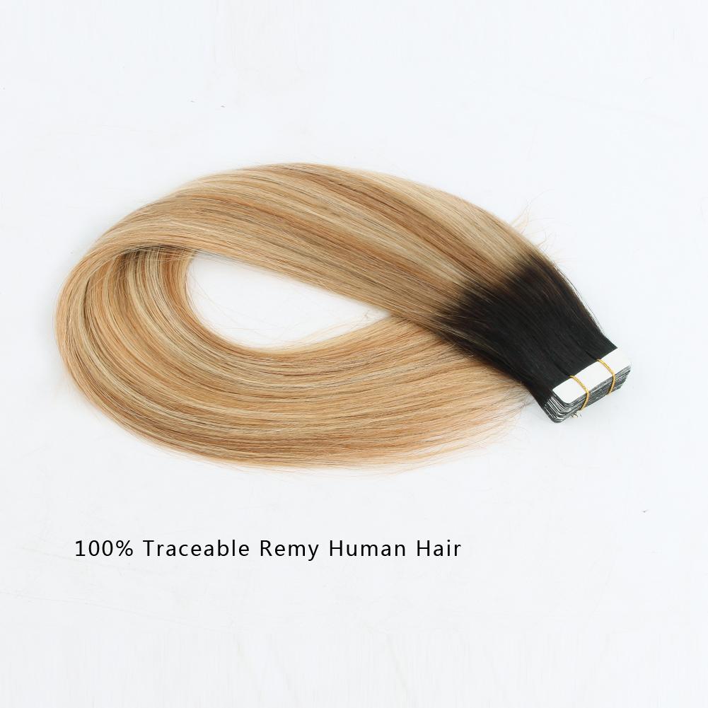 Tape In Hair Extension Rooted Highlights Rp2-27/613