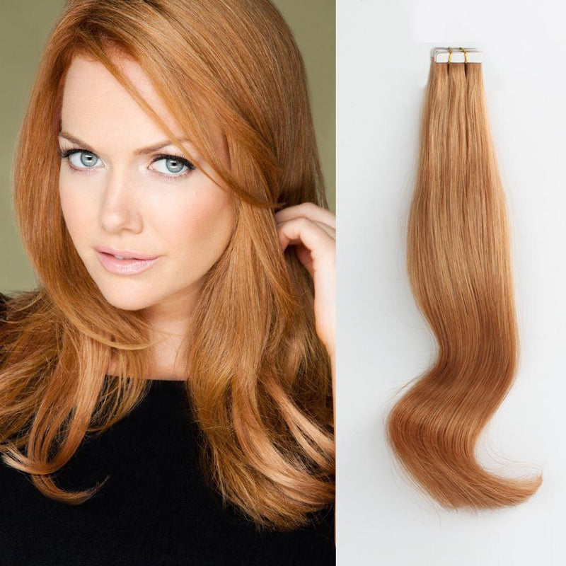 Tape In Hair Extension #30 Light Auburn