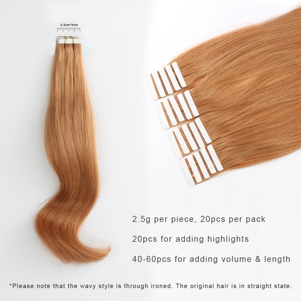 Tape In Hair Extension #30 Light Auburn