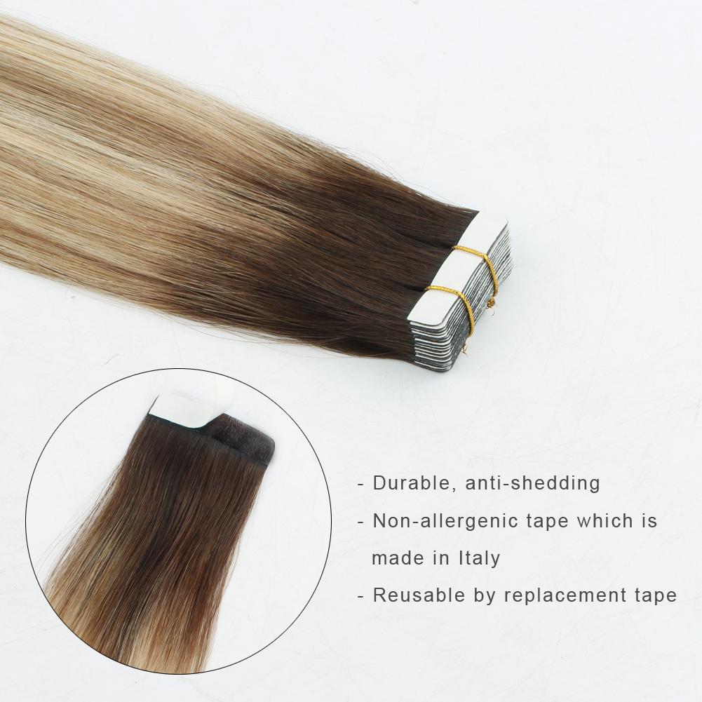 Tape In Hair Extension Rooted Highlights Rp3-8/613