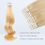Tape In Hair Extensions #16 Golden Blonde