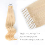 Tape In Hair Extension #24 Honey Blonde
