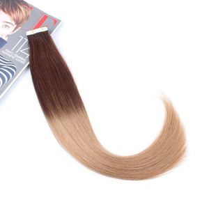 Tape In Hair Extension T #3/#12 Ombre Brown