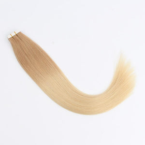 Tape In Hair Extension T #12/#60 Ombre  Golden Brown Ash Blonde